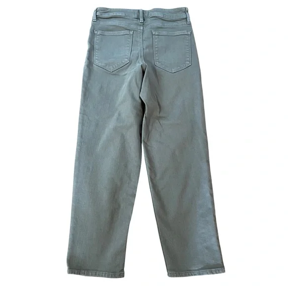Athleta Army Green Cropped Jeans.  Size 6 - Picture 2 of 6